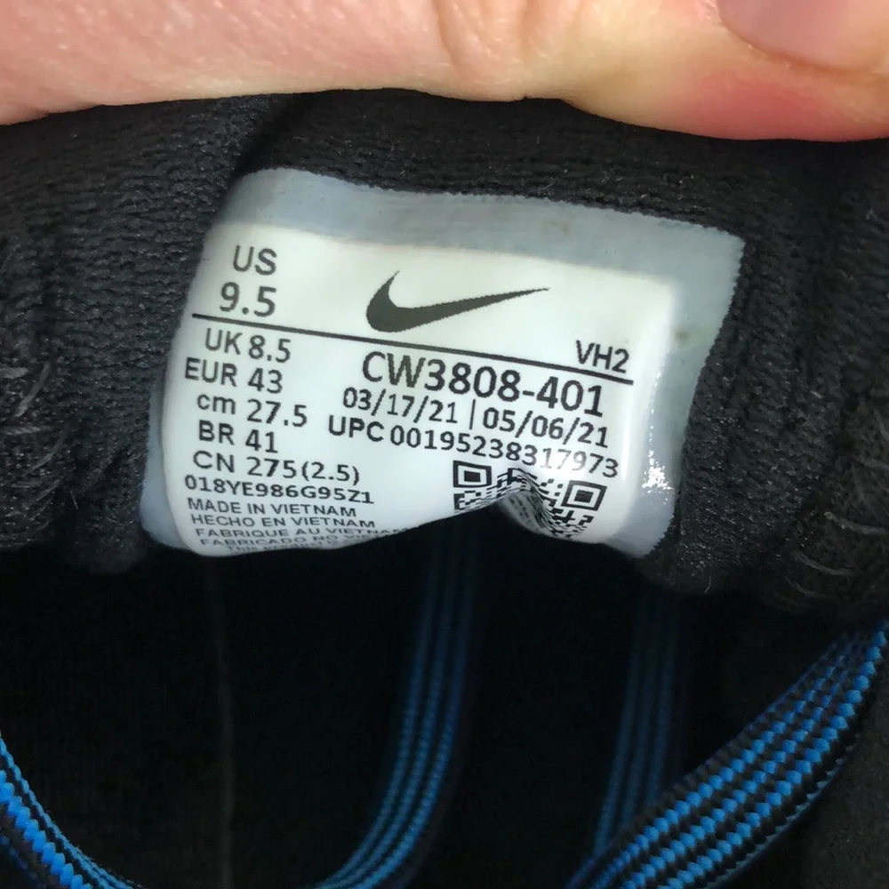 NIKE blue juniper trail all terrain mountain sneakers us mens size 9.5_9